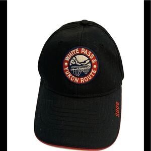 Alaska Yukon Pass hat cap railroad train black 2006